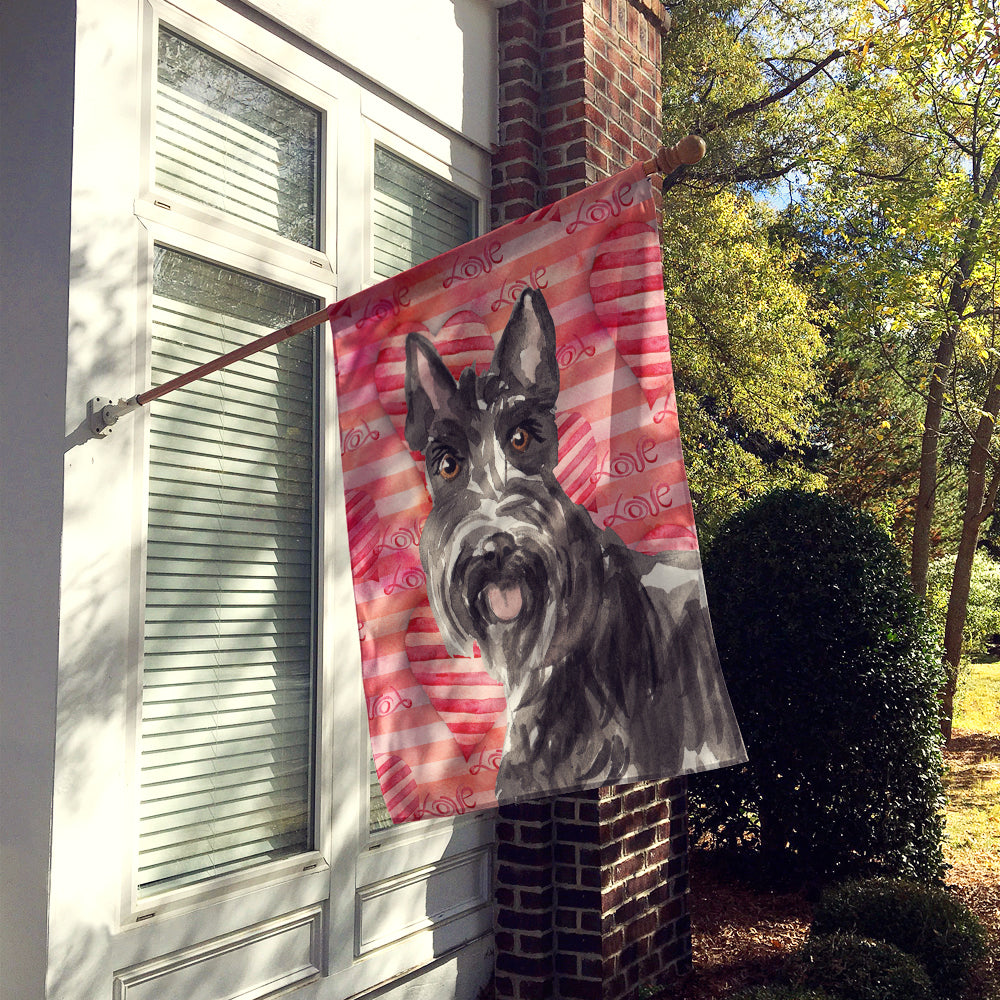 Love a Scottish Terrier Flag Canvas House Size CK1754CHF  the-store.com.