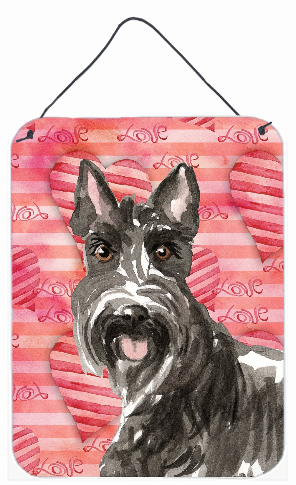 Love a Scottish Terrier Wall or Door Hanging Prints CK1754DS1216 by Caroline's Treasures