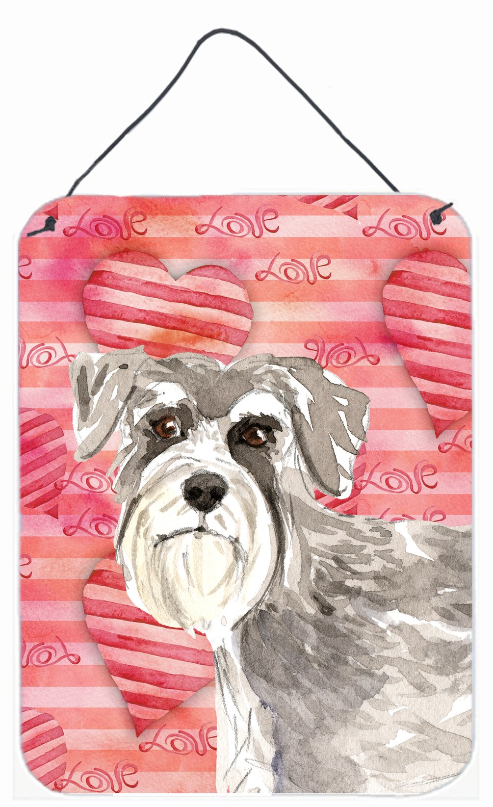 Love a Schnauzer #1 Wall or Door Hanging Prints CK1755DS1216 by Caroline's Treasures