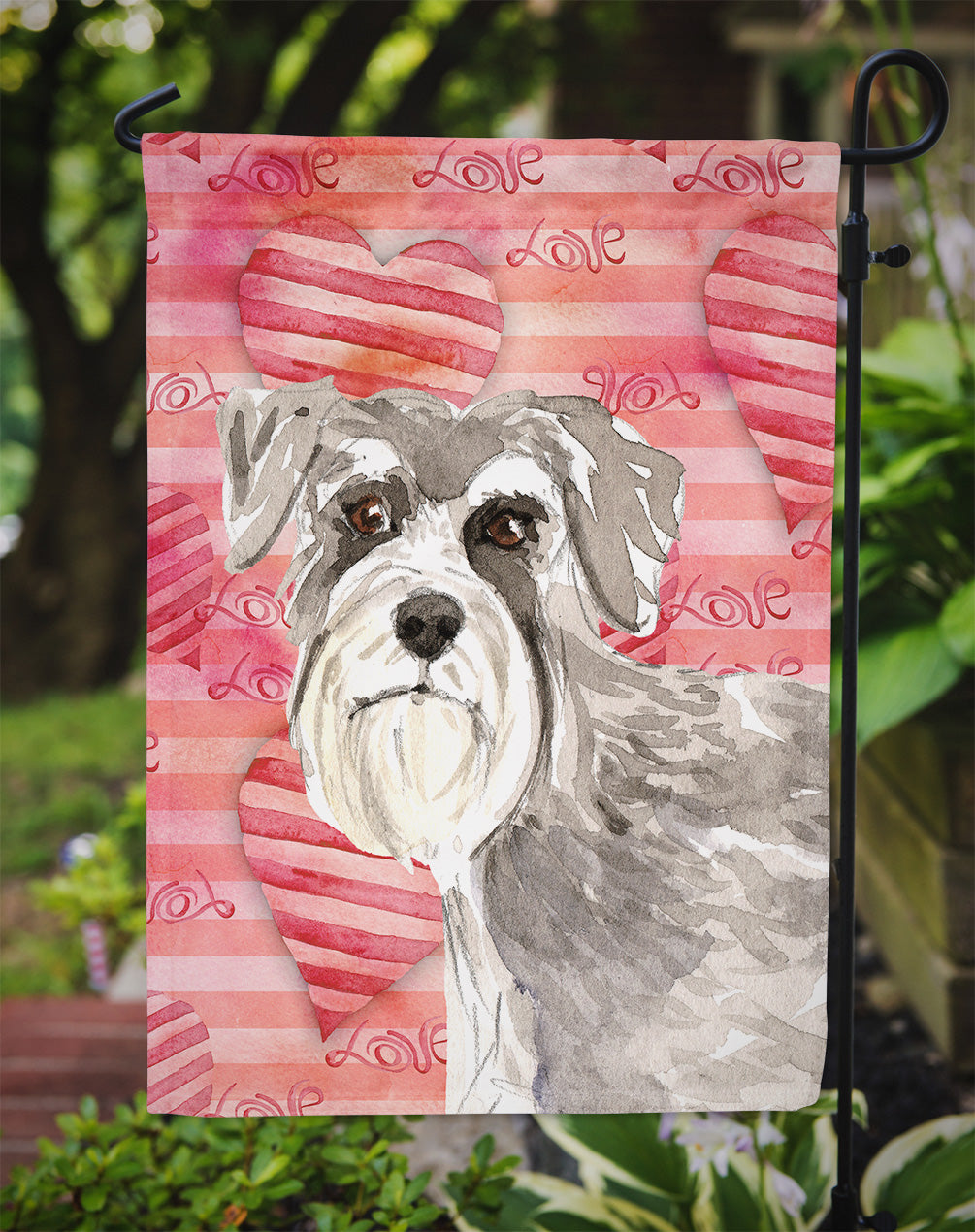 Love a Schnauzer #1 Flag Garden Size CK1755GF  the-store.com.