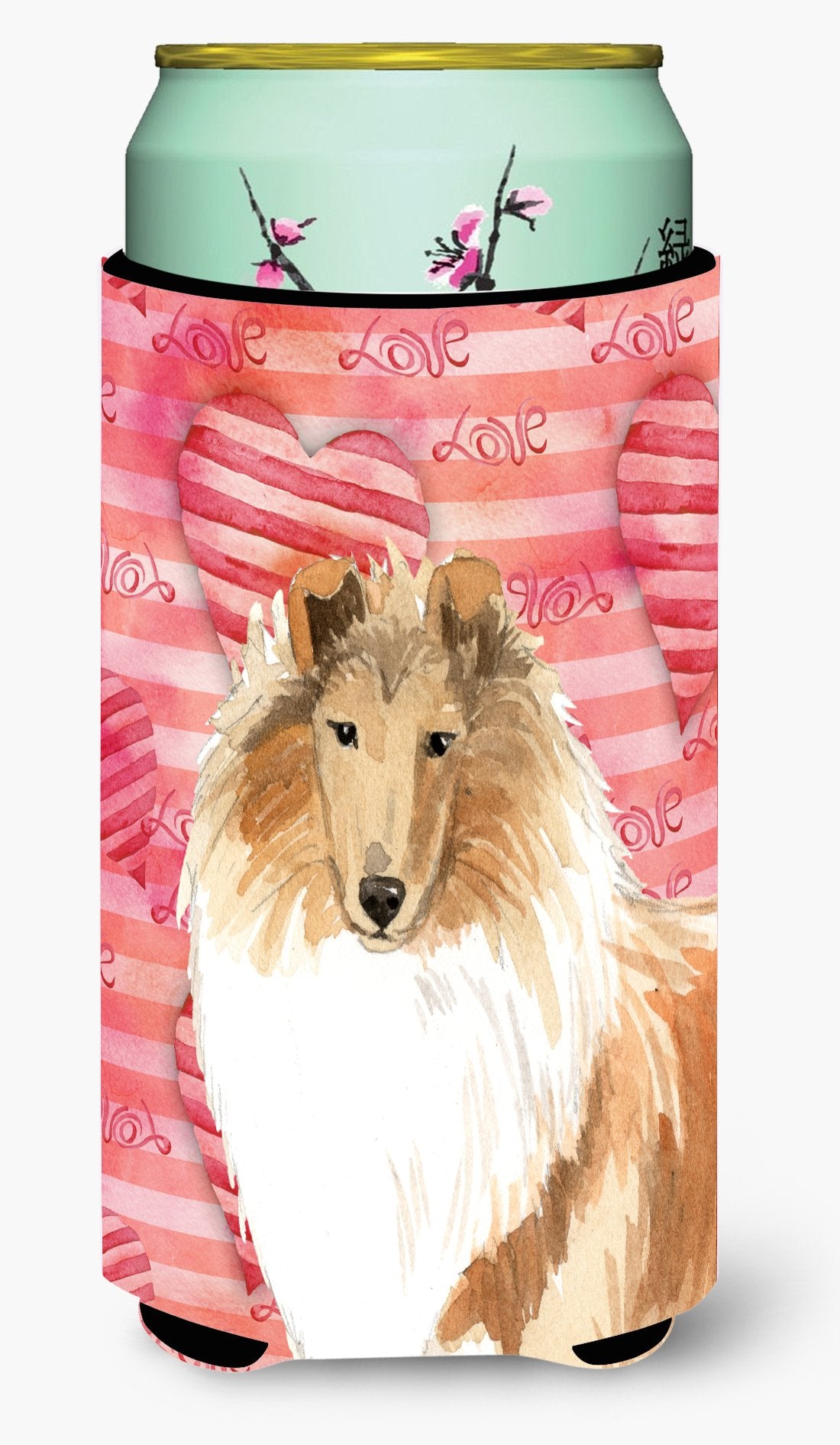 Love a Rough Collie Tall Boy Beverage Insulator Hugger CK1756TBC by Caroline&#39;s Treasures