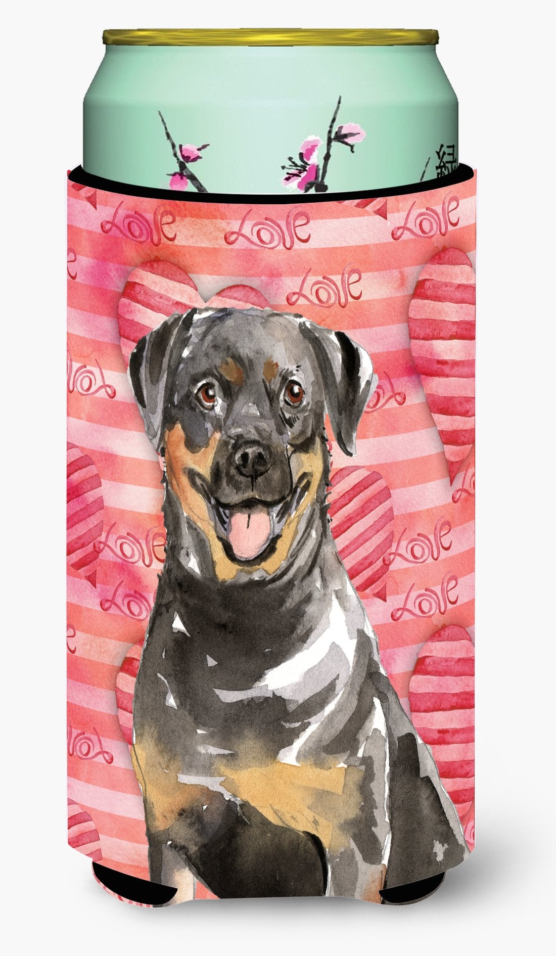 Love a Rottweiler Tall Boy Beverage Insulator Hugger CK1757TBC by Caroline&#39;s Treasures