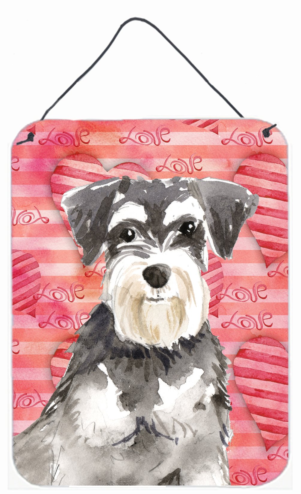 Love a Schnauzer #2 Wall or Door Hanging Prints CK1759DS1216 by Caroline's Treasures