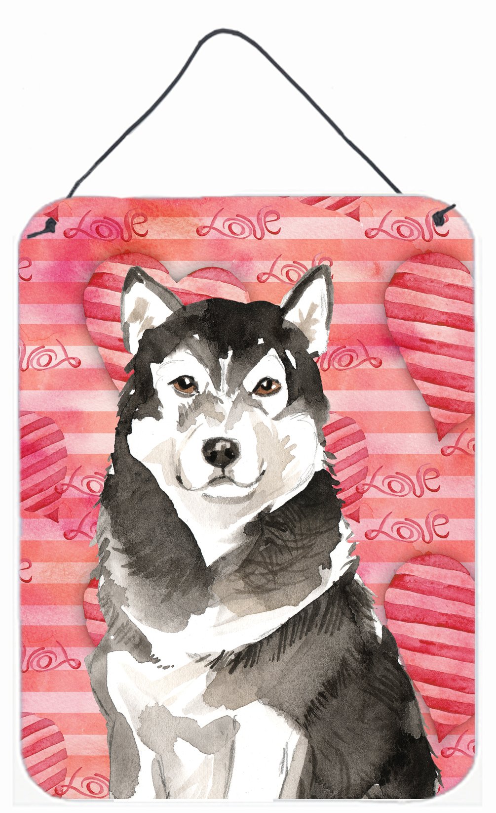 Love a Alaskan Malamute Wall or Door Hanging Prints CK1761DS1216 by Caroline's Treasures