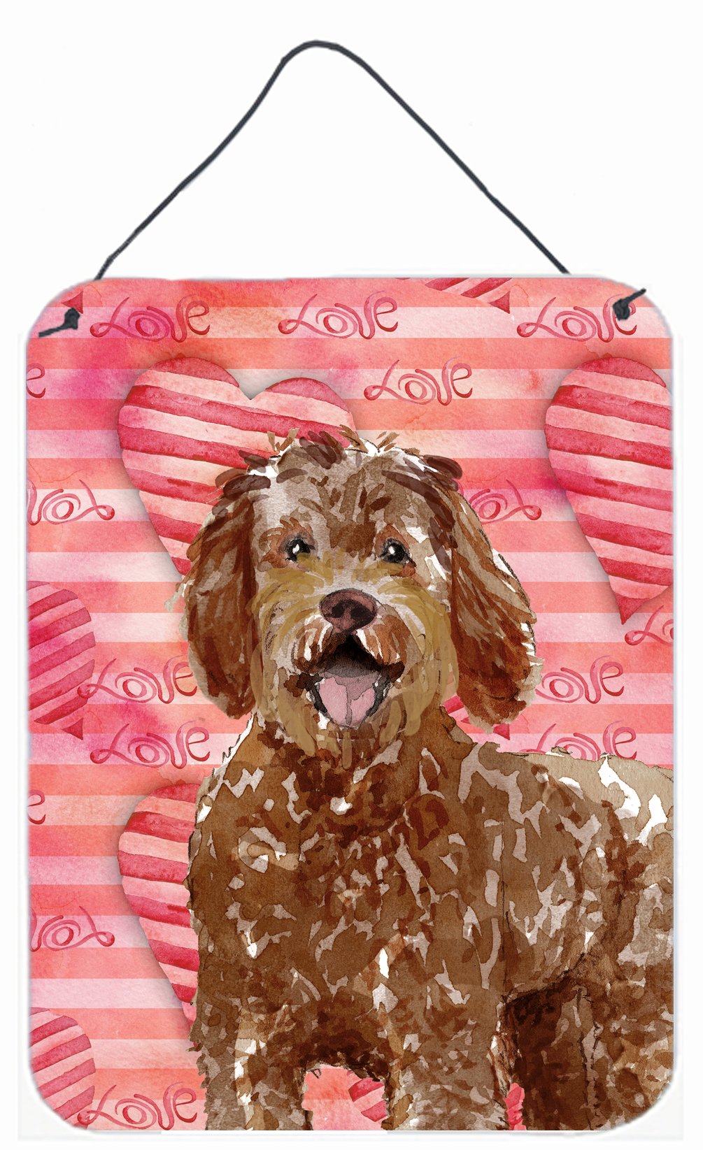 Love a Labradoodle Wall or Door Hanging Prints CK1763DS1216 by Caroline&#39;s Treasures