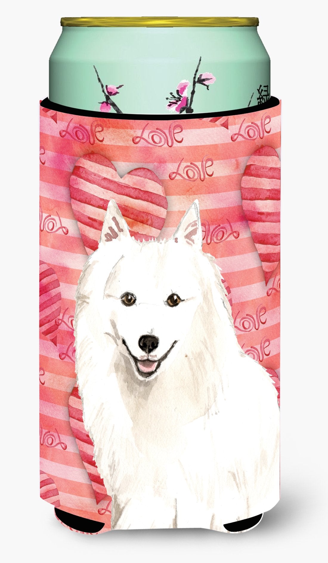 Love a Japanese Spitz Tall Boy Beverage Insulator Hugger CK1764TBC by Caroline&#39;s Treasures