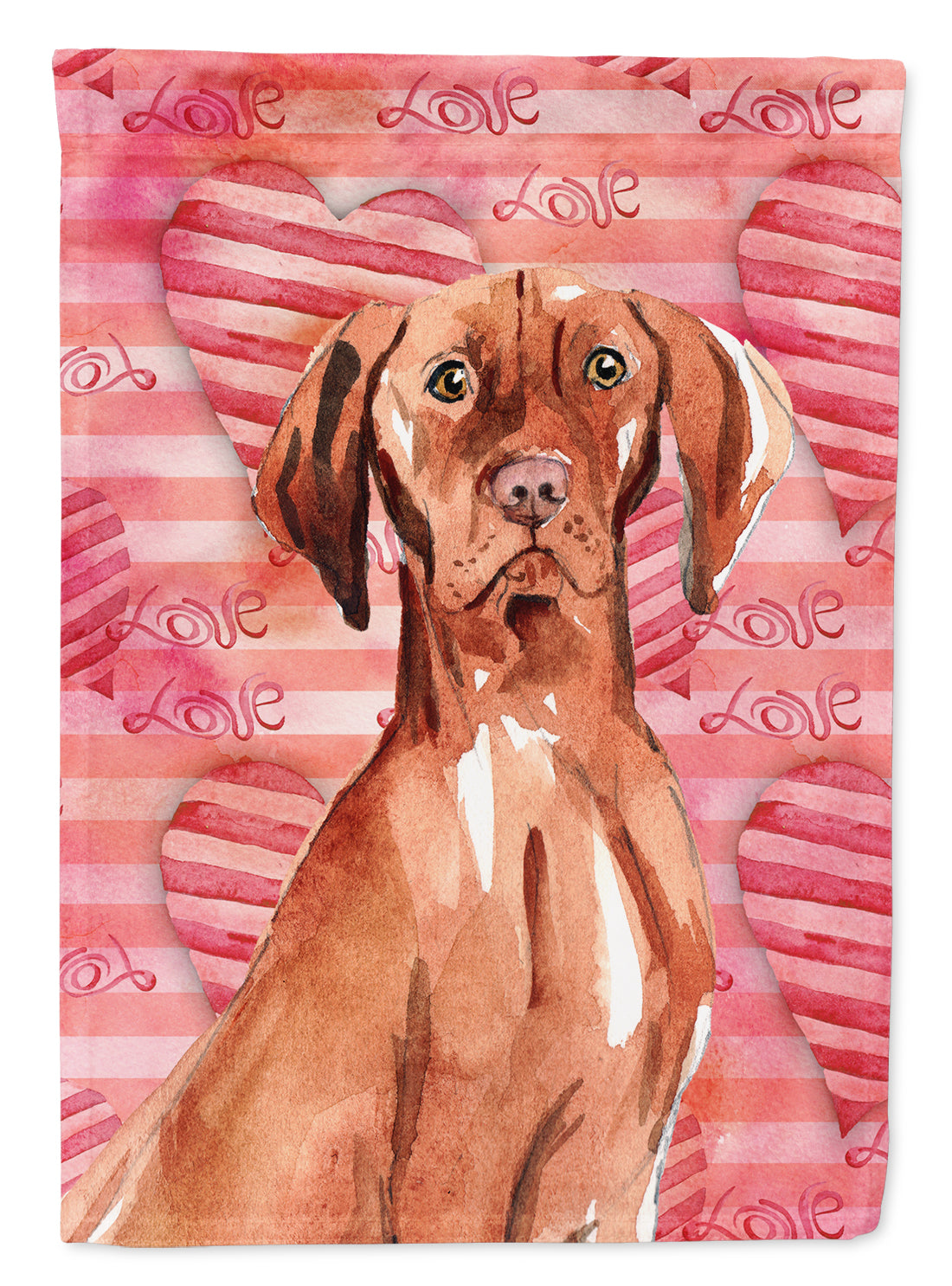 Love a Vizsla Flag Canvas House Size CK1766CHF  the-store.com.