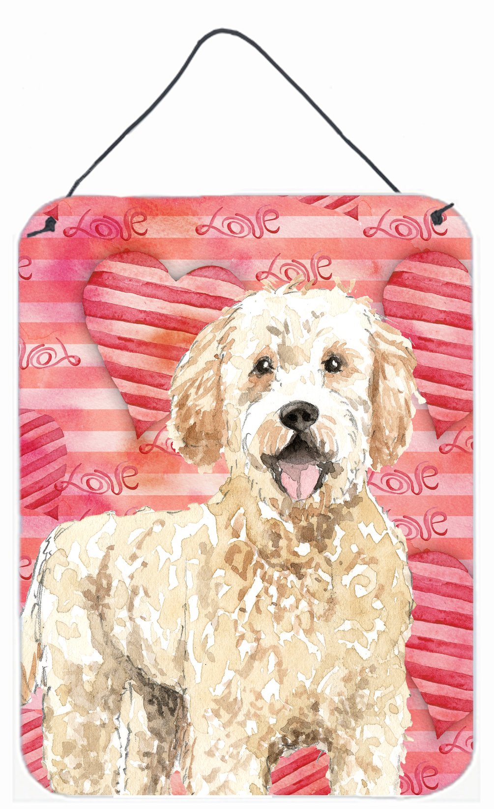 Love a Goldendoodle Wall or Door Hanging Prints CK1768DS1216 by Caroline&#39;s Treasures