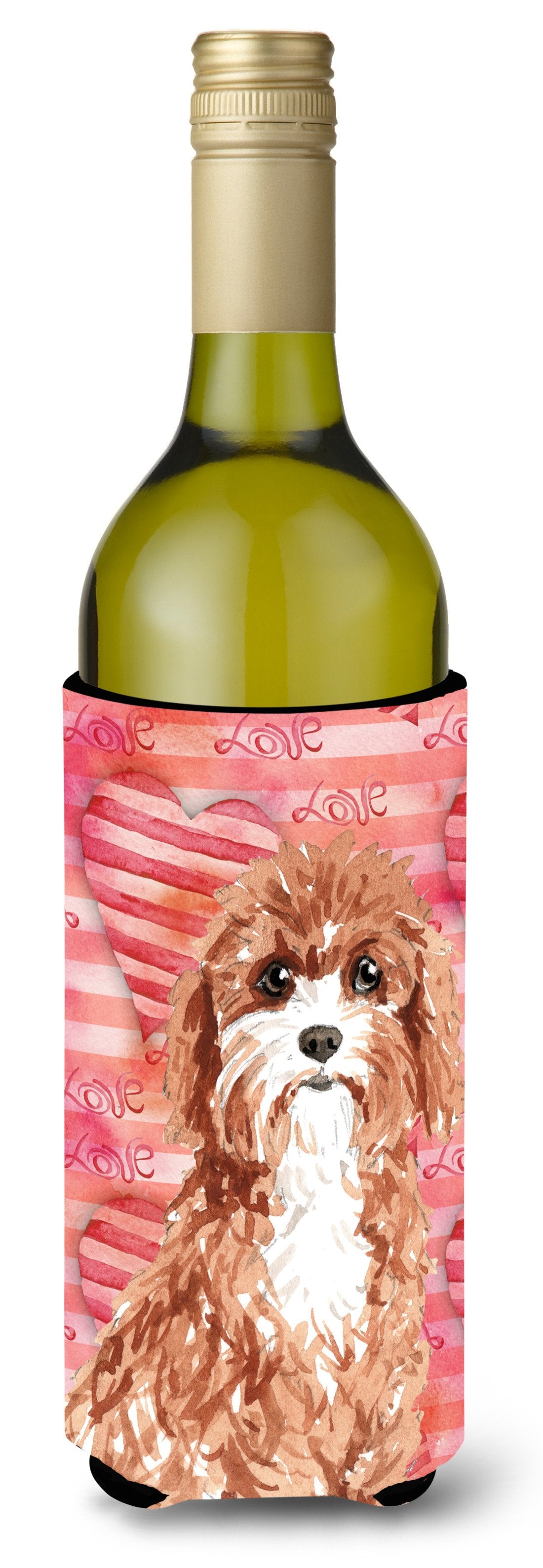 Love a Cavapoo Wine Bottle Beverge Insulator Hugger CK1770LITERK by Caroline&#39;s Treasures