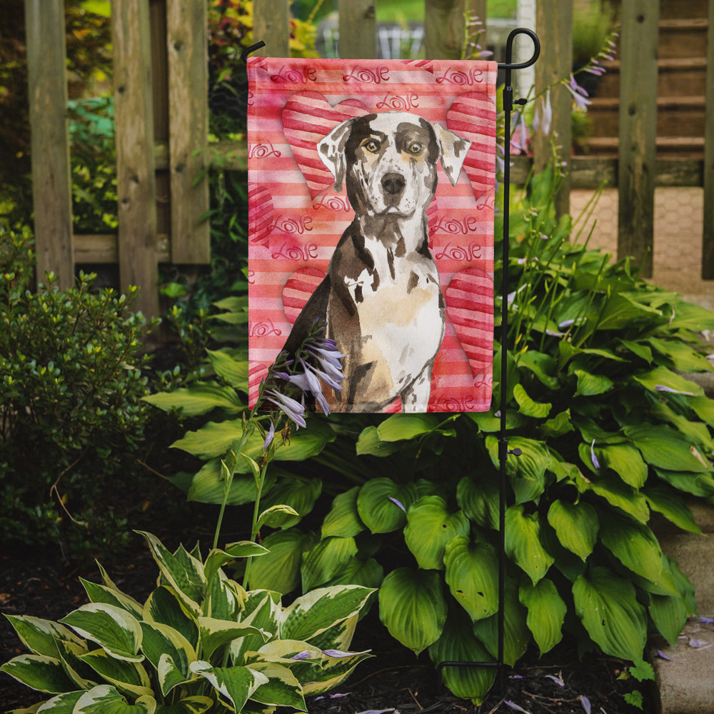 Love a Catahoula Leopard Dog Flag Garden Size CK1771GF  the-store.com.