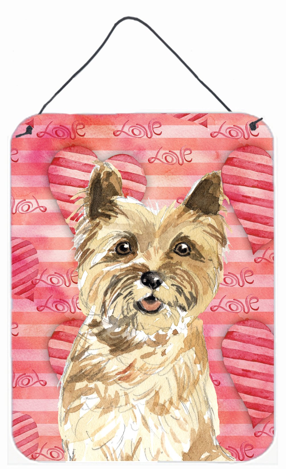 Love a Cairn Terrier Wall or Door Hanging Prints CK1772DS1216 by Caroline's Treasures