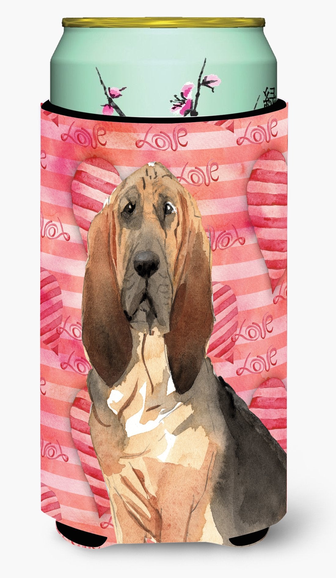 Love a Bloodhound Tall Boy Beverage Insulator Hugger CK1776TBC by Caroline's Treasures