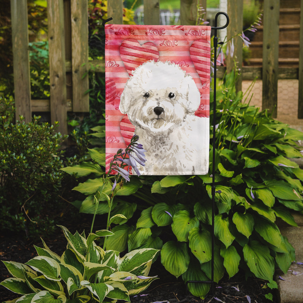 Love a Bichon Frise Flag Garden Size CK1777GF  the-store.com.