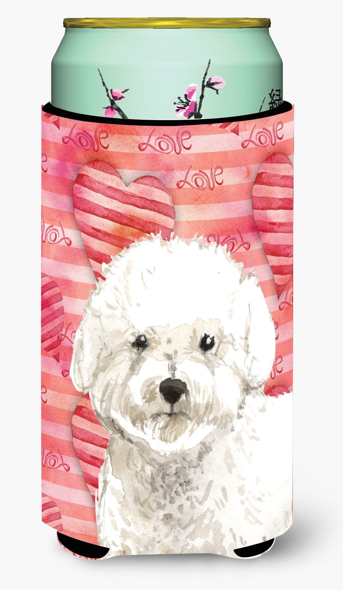 Love a Bichon Frise Tall Boy Beverage Insulator Hugger CK1777TBC by Caroline&#39;s Treasures