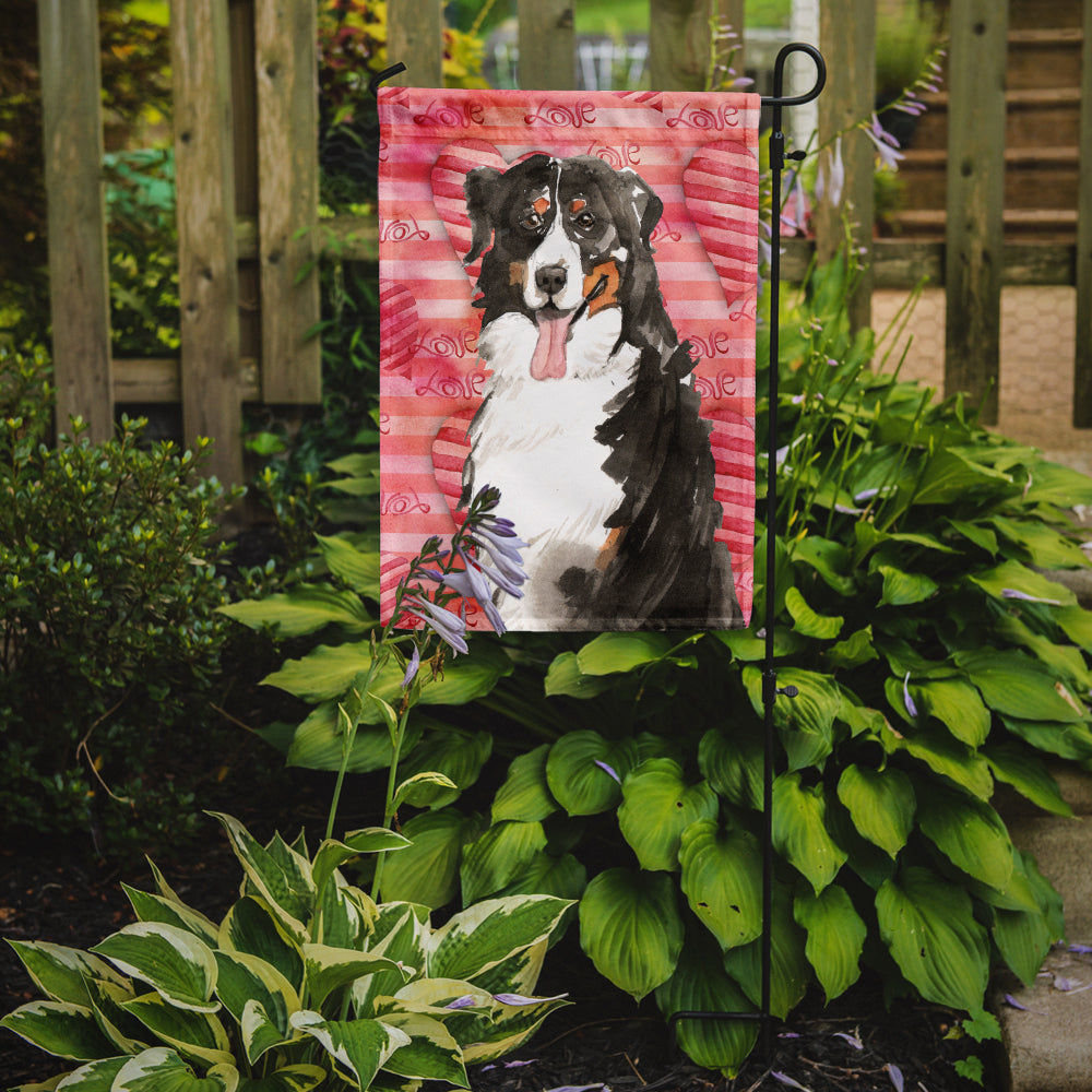 Love a Bernese Mountain Dog Flag Garden Size CK1778GF  the-store.com.