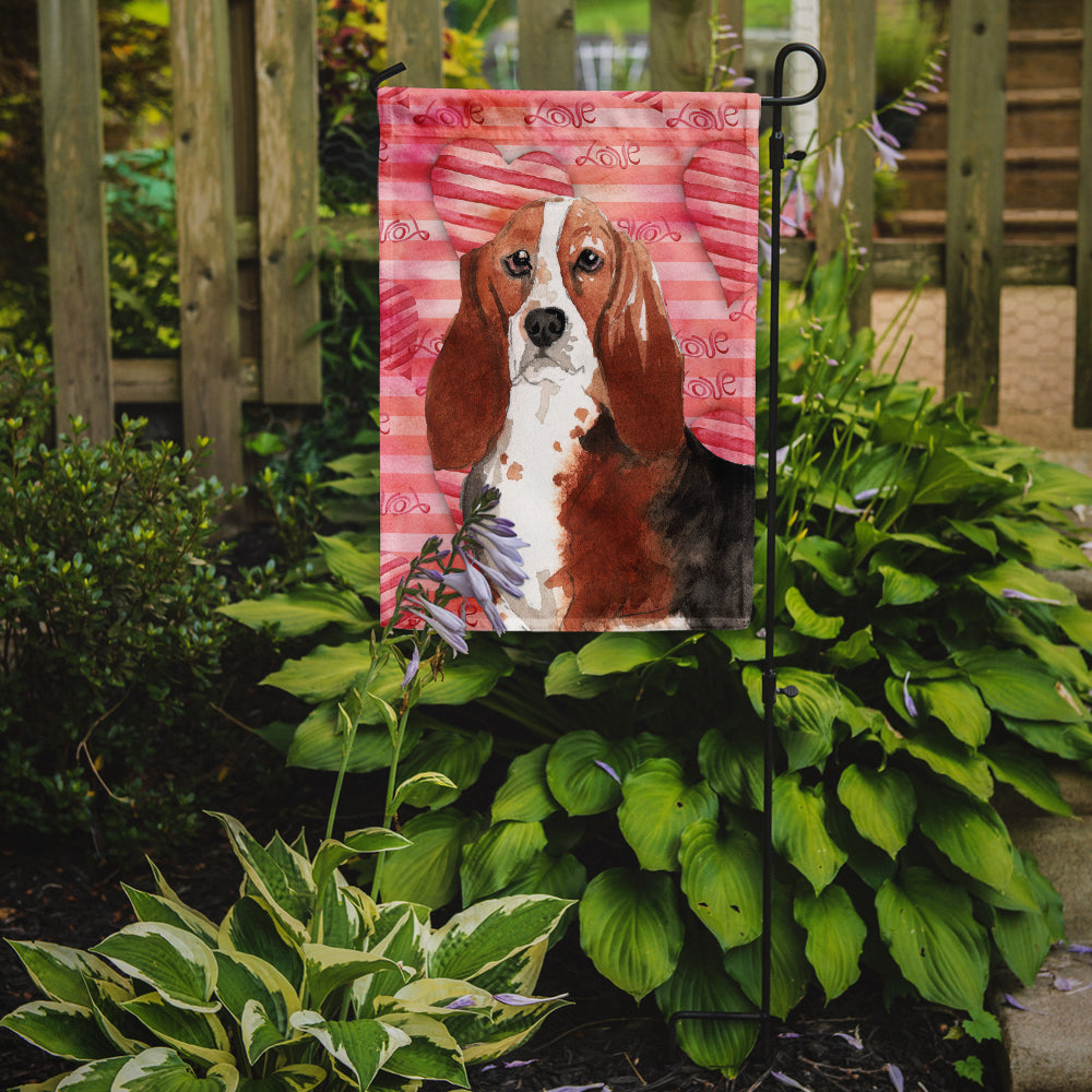 Love a Basset Hound Flag Garden Size CK1779GF  the-store.com.