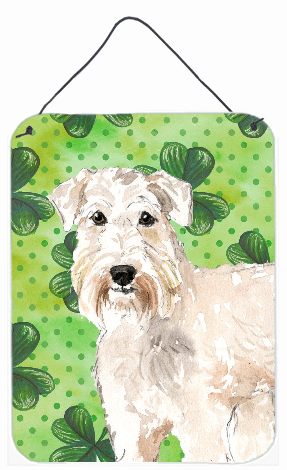 Shamrocks Wheaten Terrier Wall or Door Hanging Prints CK1783DS1216 by Caroline&#39;s Treasures