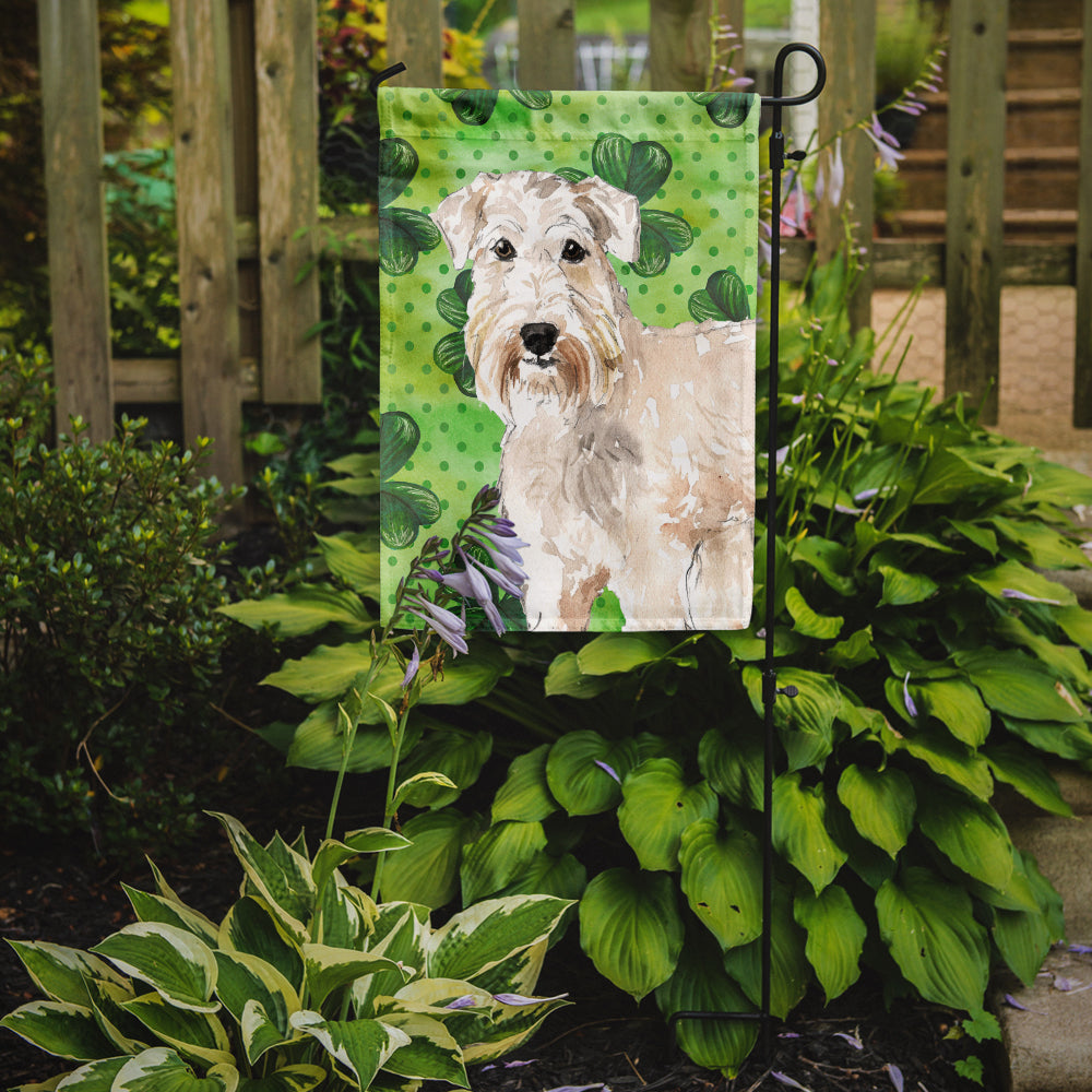 Shamrocks Wheaten Terrier Flag Garden Size CK1783GF  the-store.com.