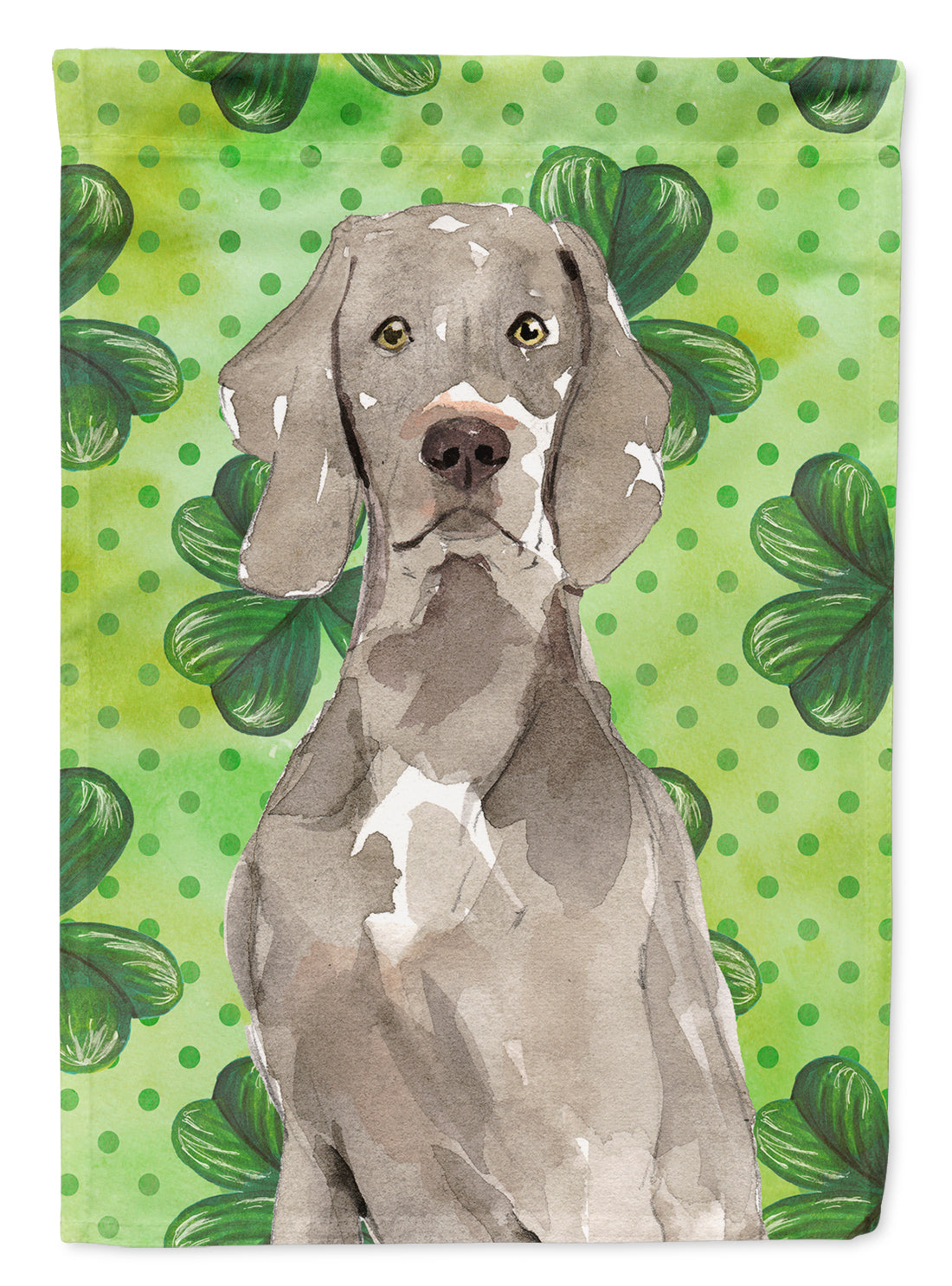 Shamrocks Weimaraner Flag Garden Size CK1785GF  the-store.com.