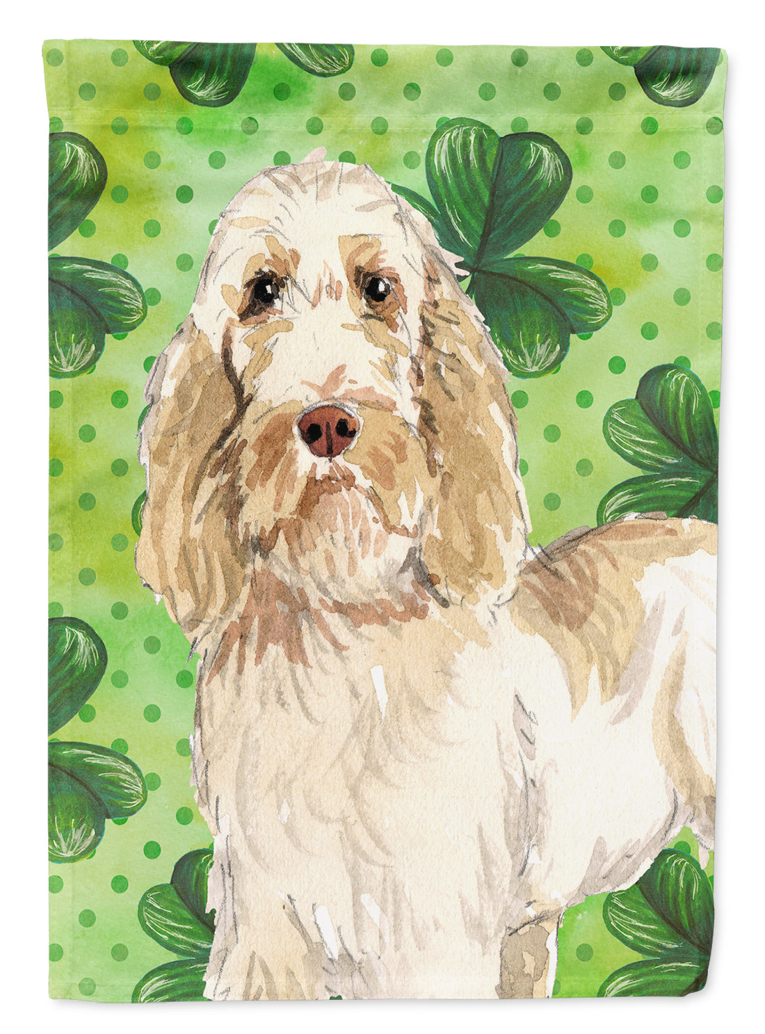 Shamrocks Spinone Italiano Flag Canvas House Size CK1786CHF  the-store.com.