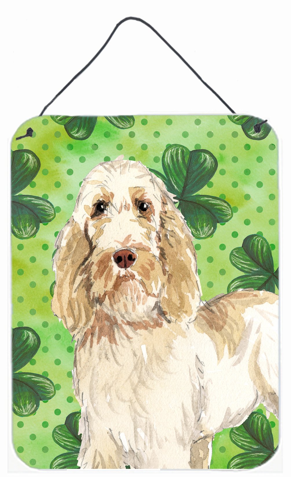 Shamrocks Spinone Italiano Wall or Door Hanging Prints CK1786DS1216 by Caroline&#39;s Treasures