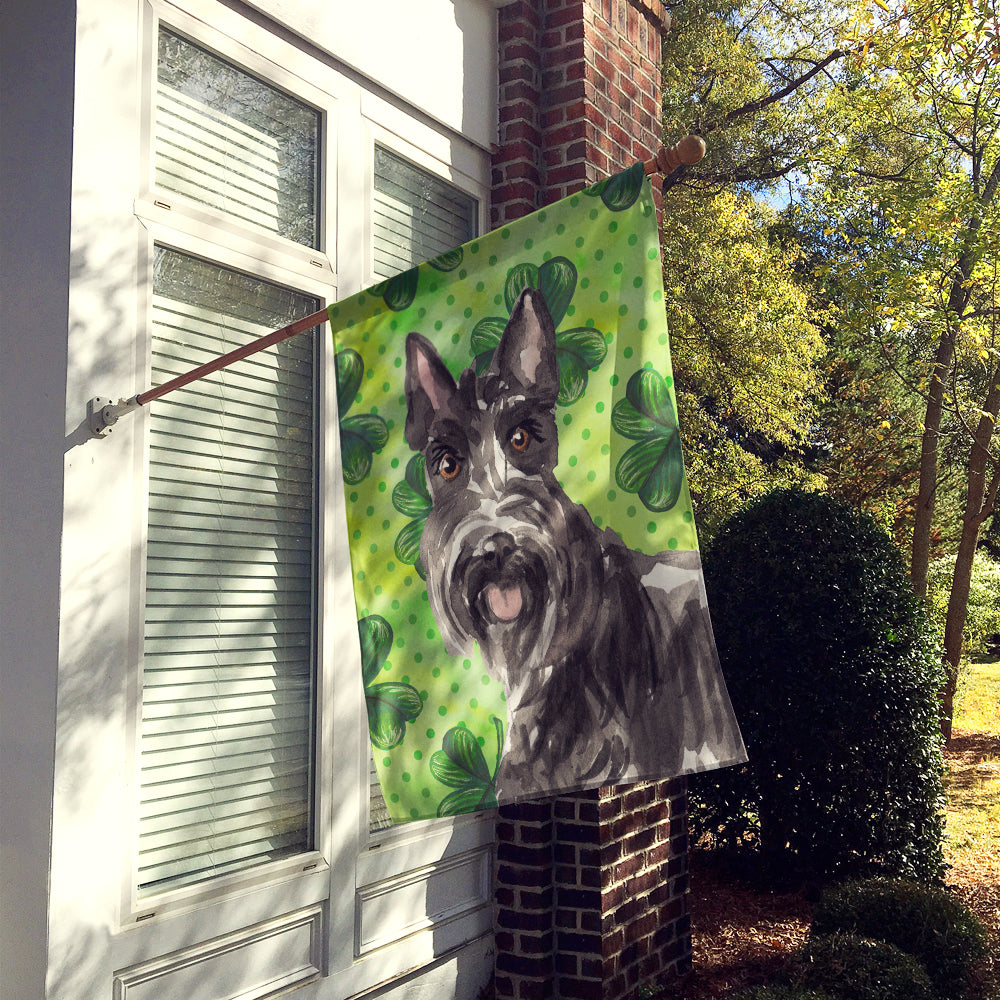 Shamrocks Scottish Terrier Flag Canvas House Size CK1791CHF  the-store.com.