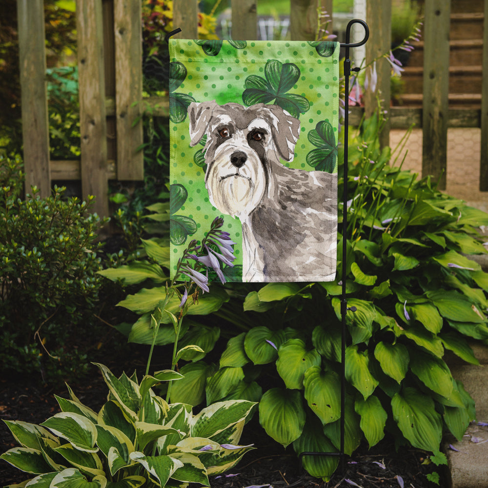 Shamrocks Schnauzer #1 Flag Garden Size CK1792GF  the-store.com.