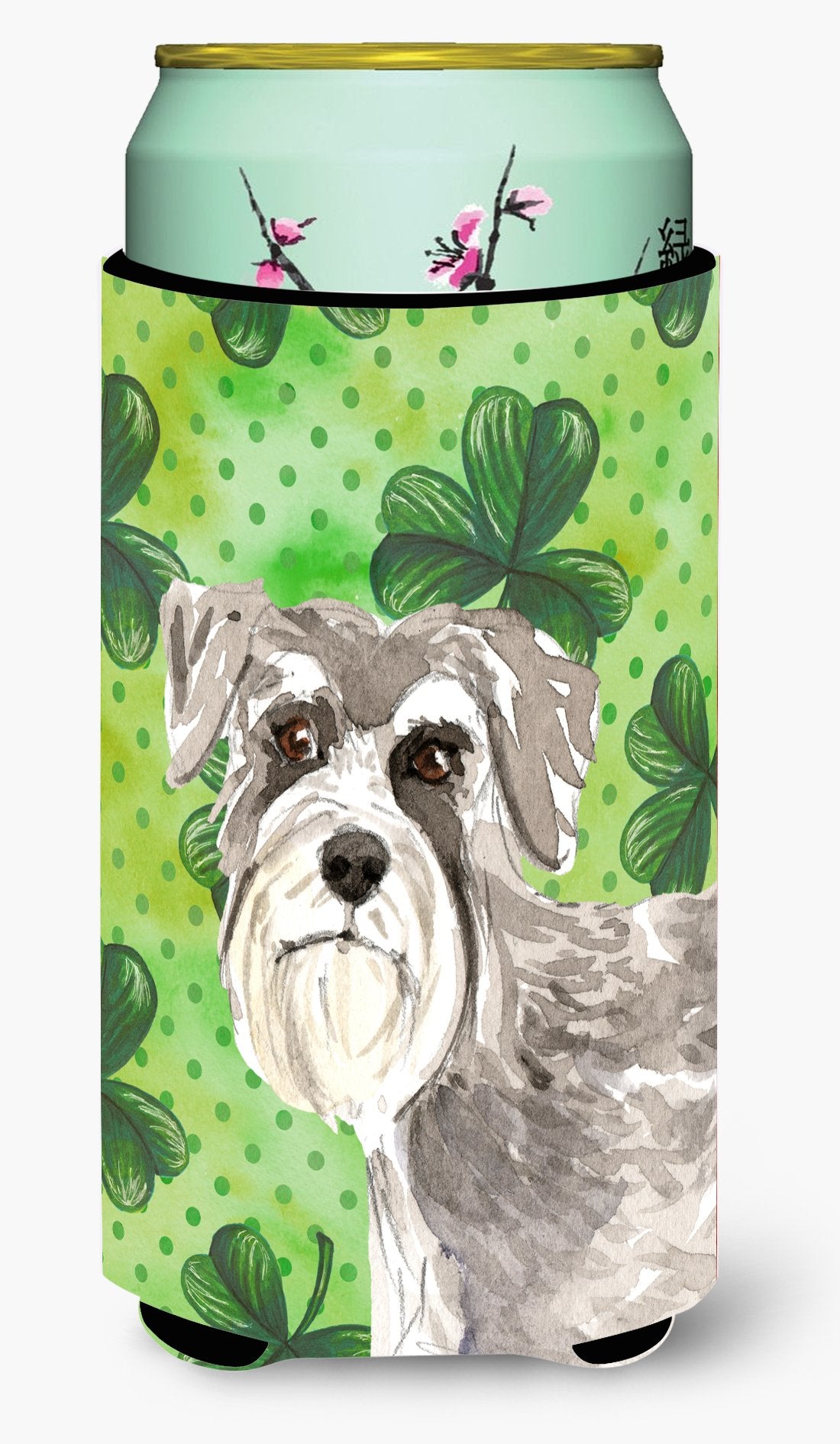 Shamrocks Schnauzer #1 Tall Boy Beverage Insulator Hugger CK1792TBC by Caroline's Treasures