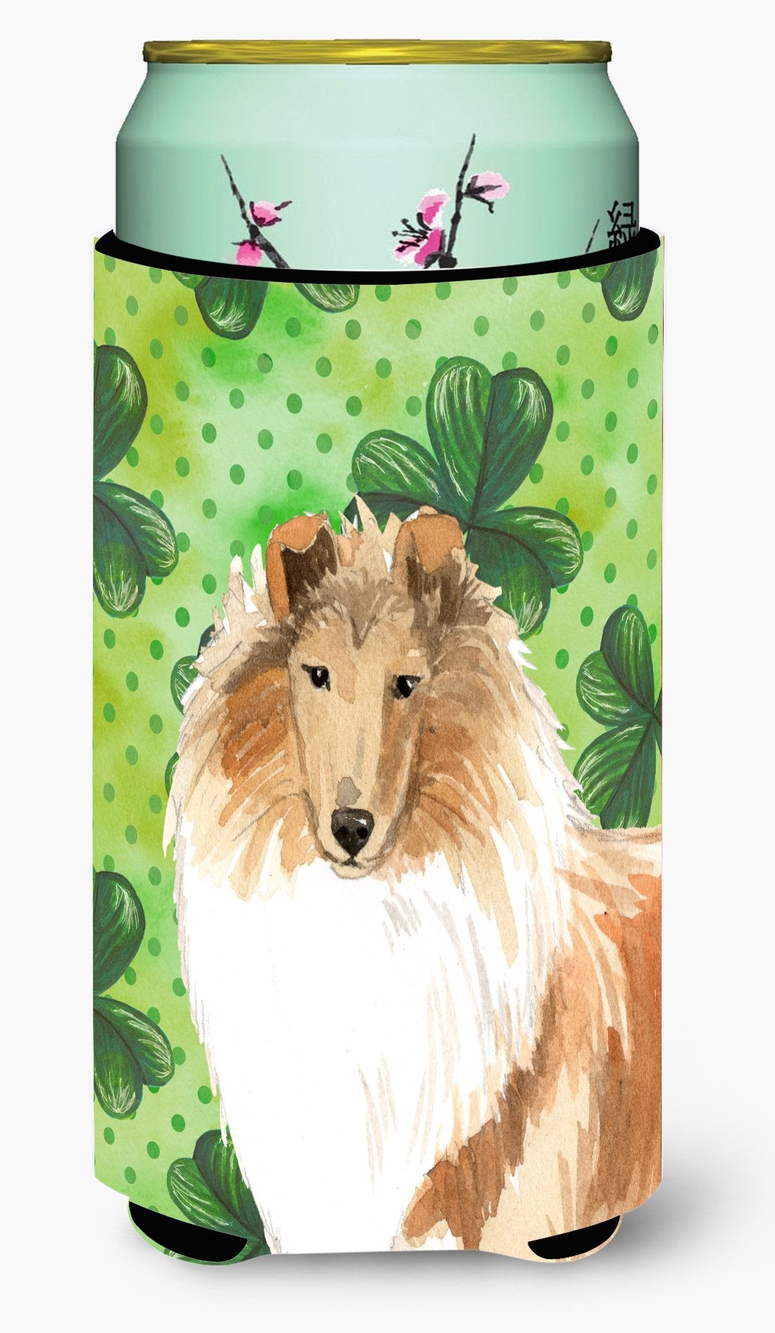 Shamrocks Smooth Collie Tall Boy Beverage Insulator Hugger CK1793TBC by Caroline's Treasures