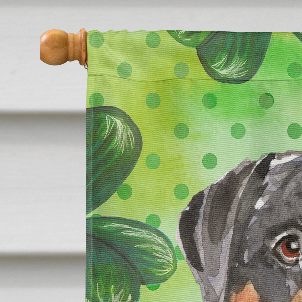 Shamrocks Rottweiler Flag Canvas House Size CK1794CHF  the-store.com.