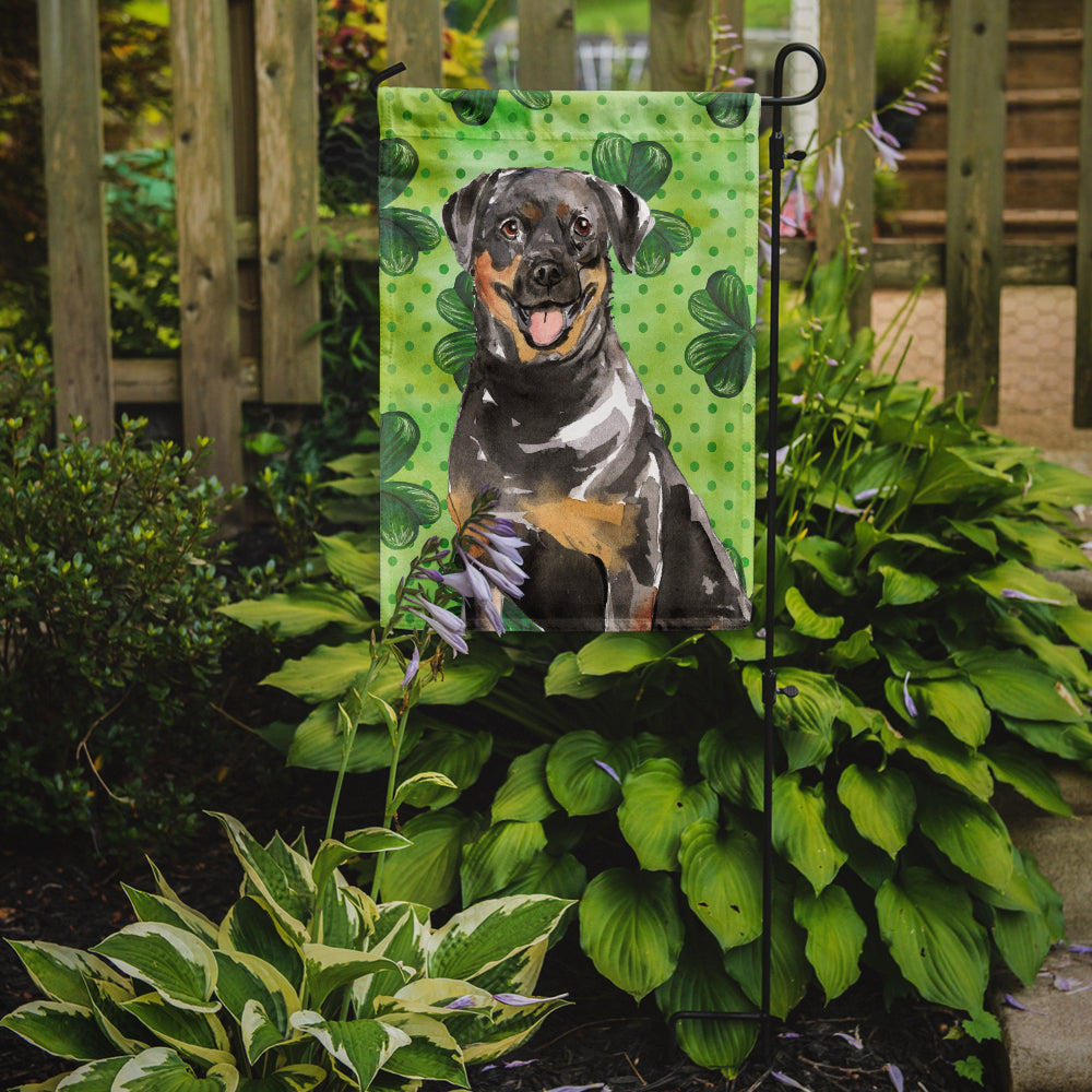 Shamrocks Rottweiler Flag Garden Size CK1794GF  the-store.com.