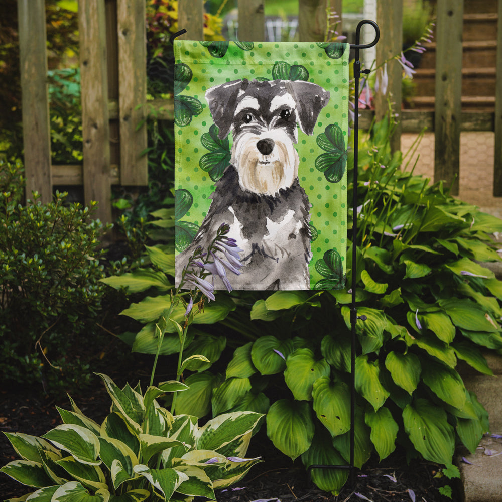 Shamrocks Schnauzer #2 Flag Garden Size CK1796GF  the-store.com.