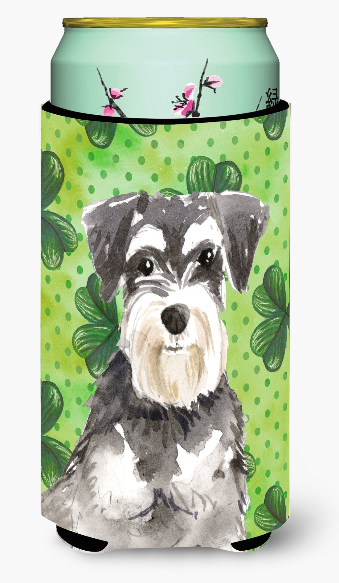 Shamrocks Schnauzer #2 Tall Boy Beverage Insulator Hugger CK1796TBC by Caroline's Treasures