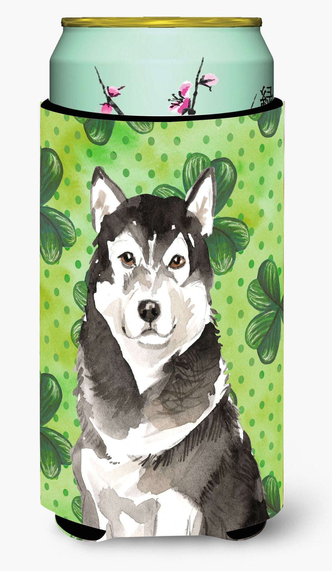 Shamrocks Alaskan Malamute Tall Boy Beverage Insulator Hugger CK1798TBC by Caroline's Treasures