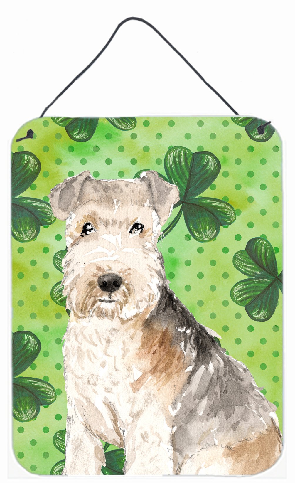 Shamrocks Lakeland Terrier Wall or Door Hanging Prints CK1799DS1216 by Caroline's Treasures