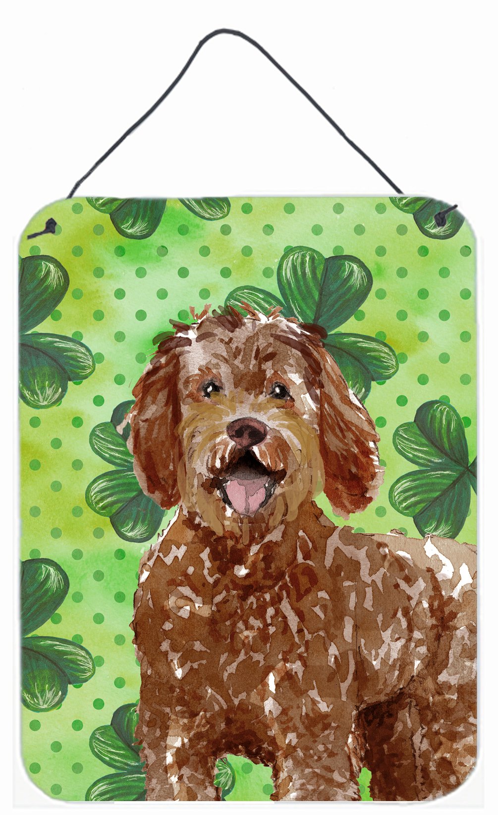 Shamrocks Labradoodle Wall or Door Hanging Prints CK1800DS1216 by Caroline&#39;s Treasures