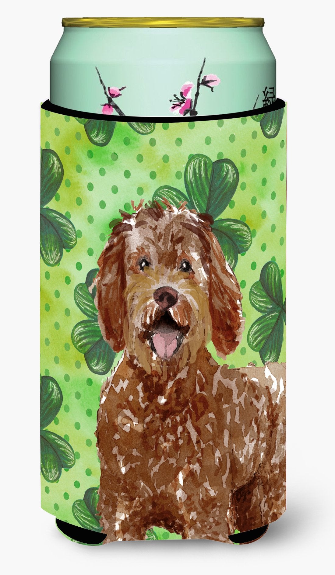 Shamrocks Labradoodle Tall Boy Beverage Insulator Hugger CK1800TBC by Caroline&#39;s Treasures