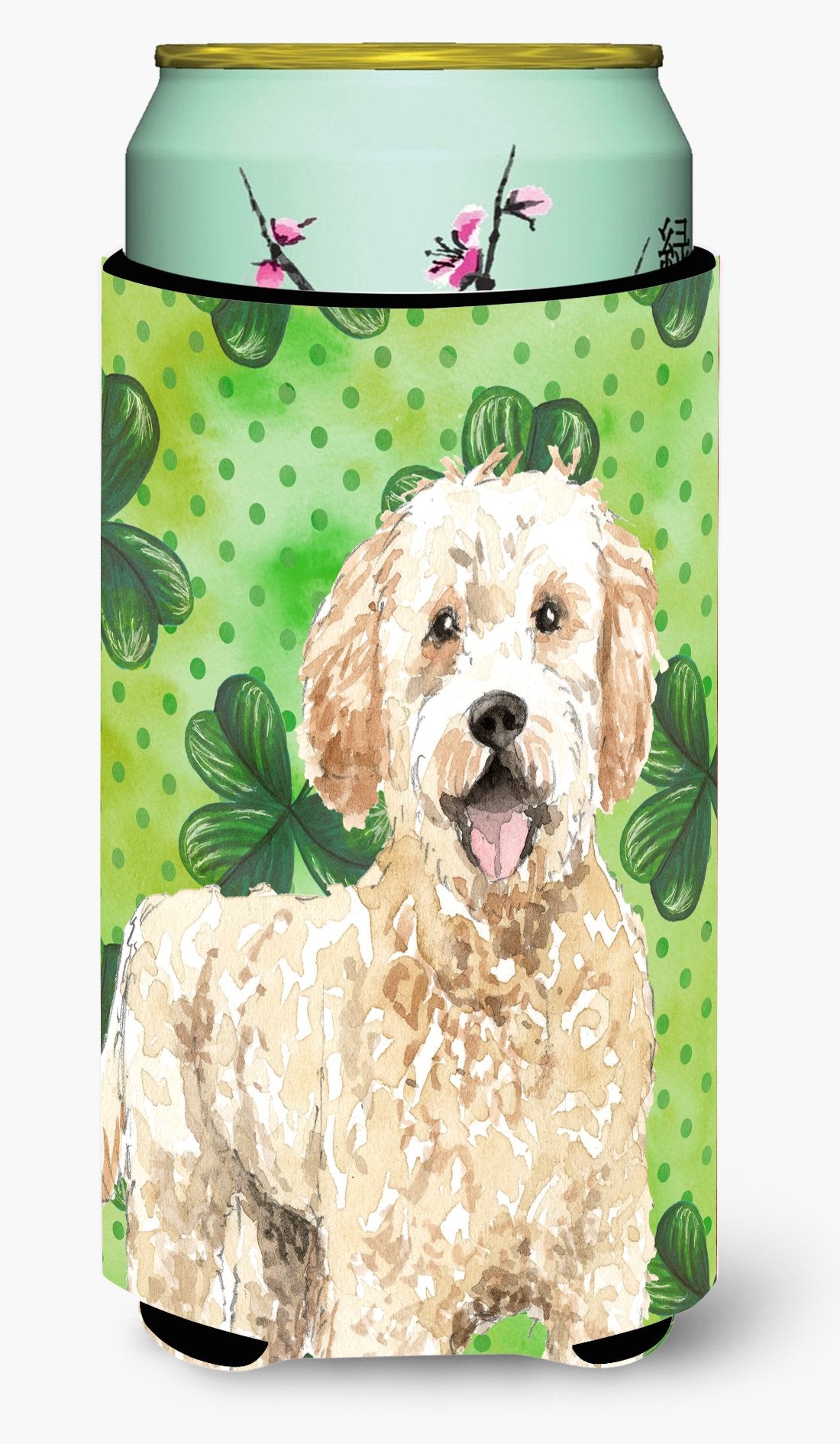 Shamrocks Goldendoodle Tall Boy Beverage Insulator Hugger CK1805TBC by Caroline&#39;s Treasures