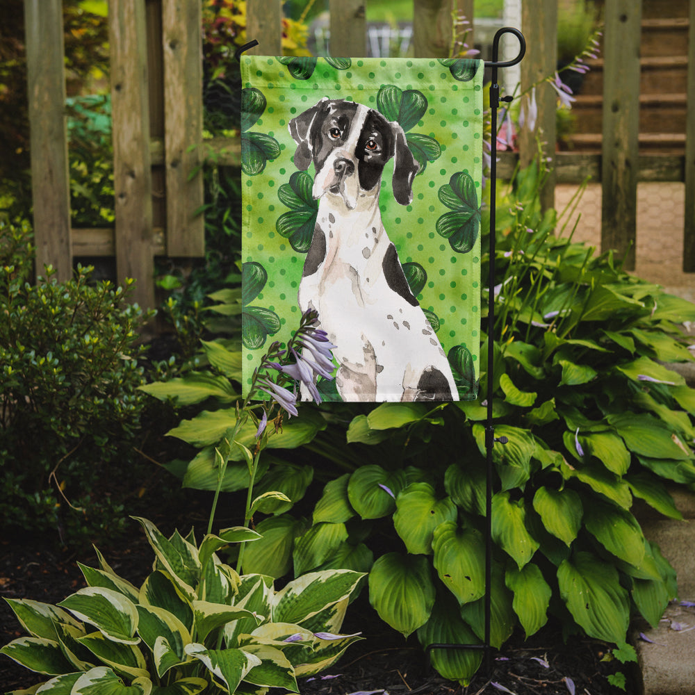 Shamrocks English Pointer Flag Garden Size CK1806GF  the-store.com.