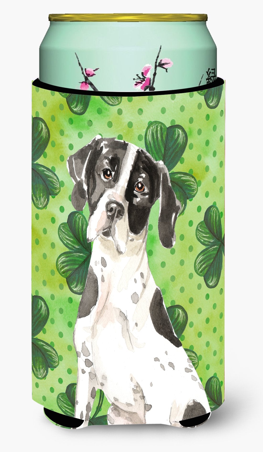 Shamrocks English Pointer Tall Boy Beverage Insulator Hugger CK1806TBC by Caroline's Treasures