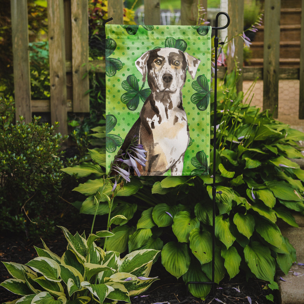 Shamrocks Catahoula Leopard Dog Flag Garden Size CK1808GF  the-store.com.