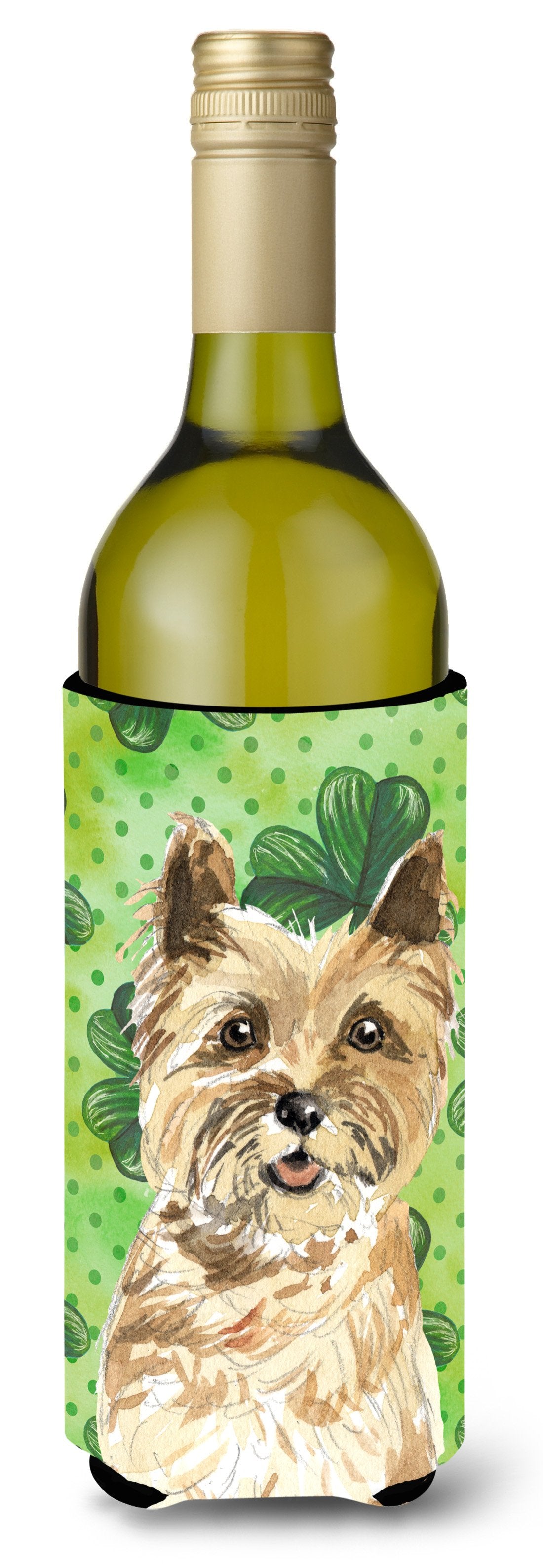 Shamrocks Cairn Terrier Wine Bottle Beverge Insulator Hugger CK1809LITERK by Caroline's Treasures