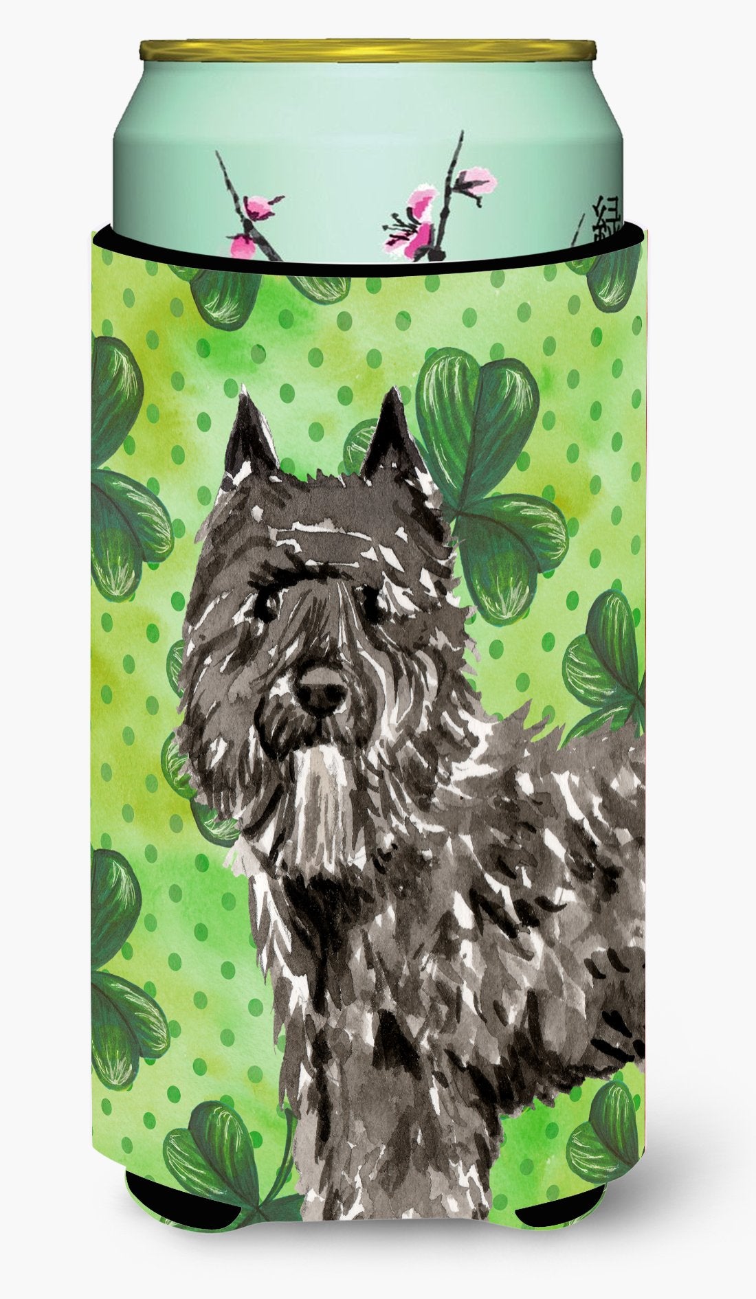 Shamrocks Bouvier des Flandres Tall Boy Beverage Insulator Hugger CK1811TBC by Caroline&#39;s Treasures