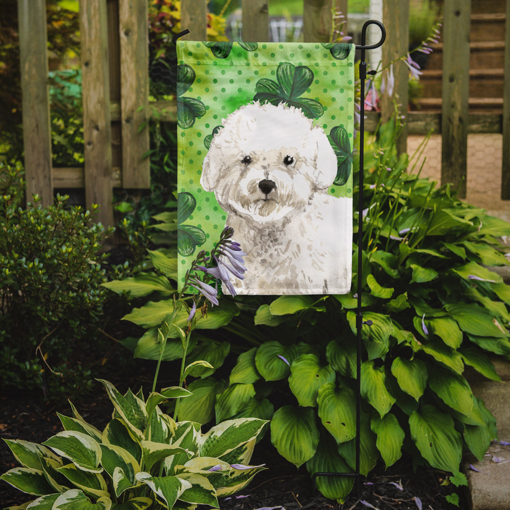 Shamrocks Bichon Frise Flag Garden Size CK1814GF  the-store.com.