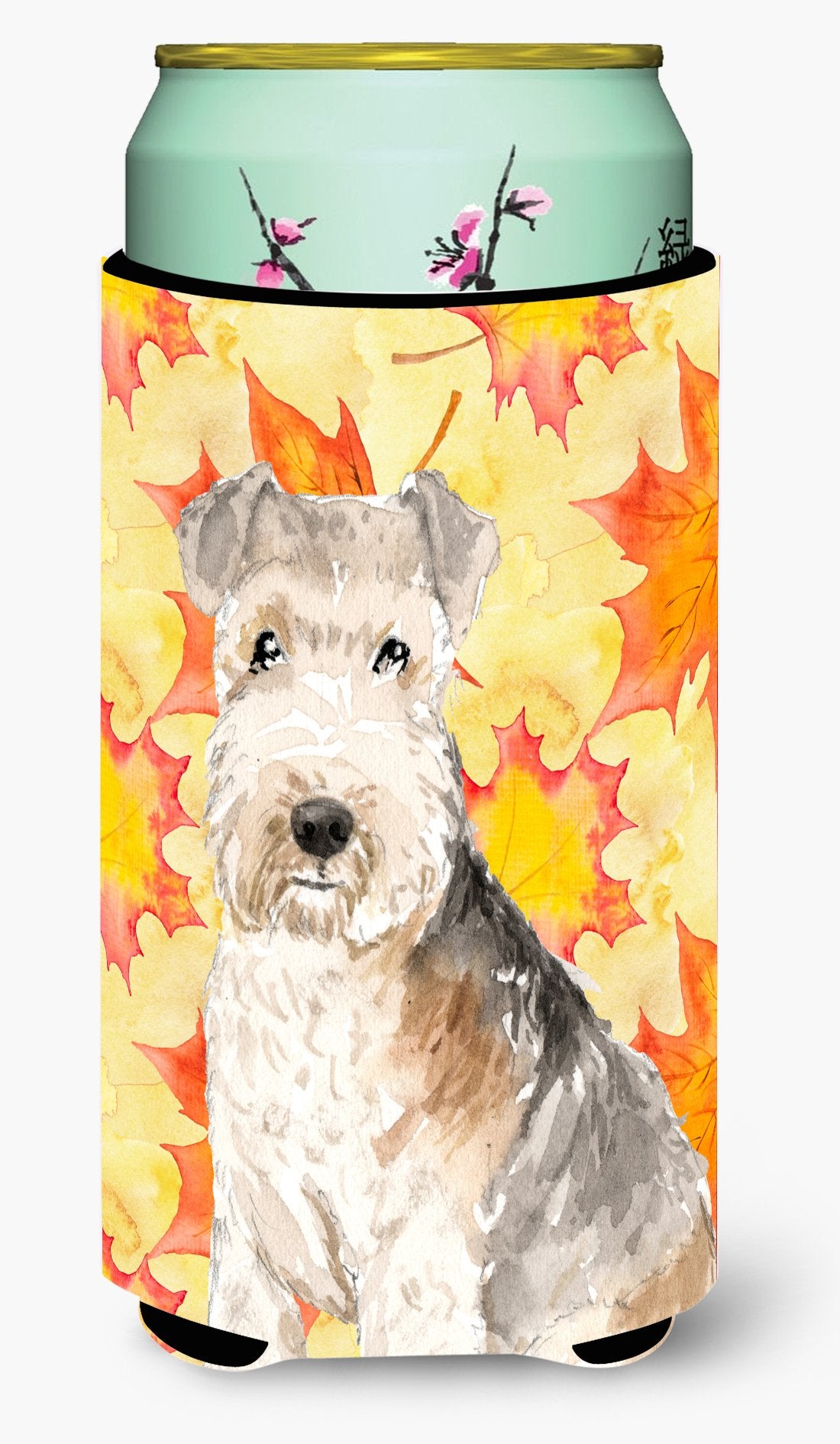 Fall Leaves Lakeland Terrier Tall Boy Beverage Insulator Hugger CK1836TBC by Caroline's Treasures