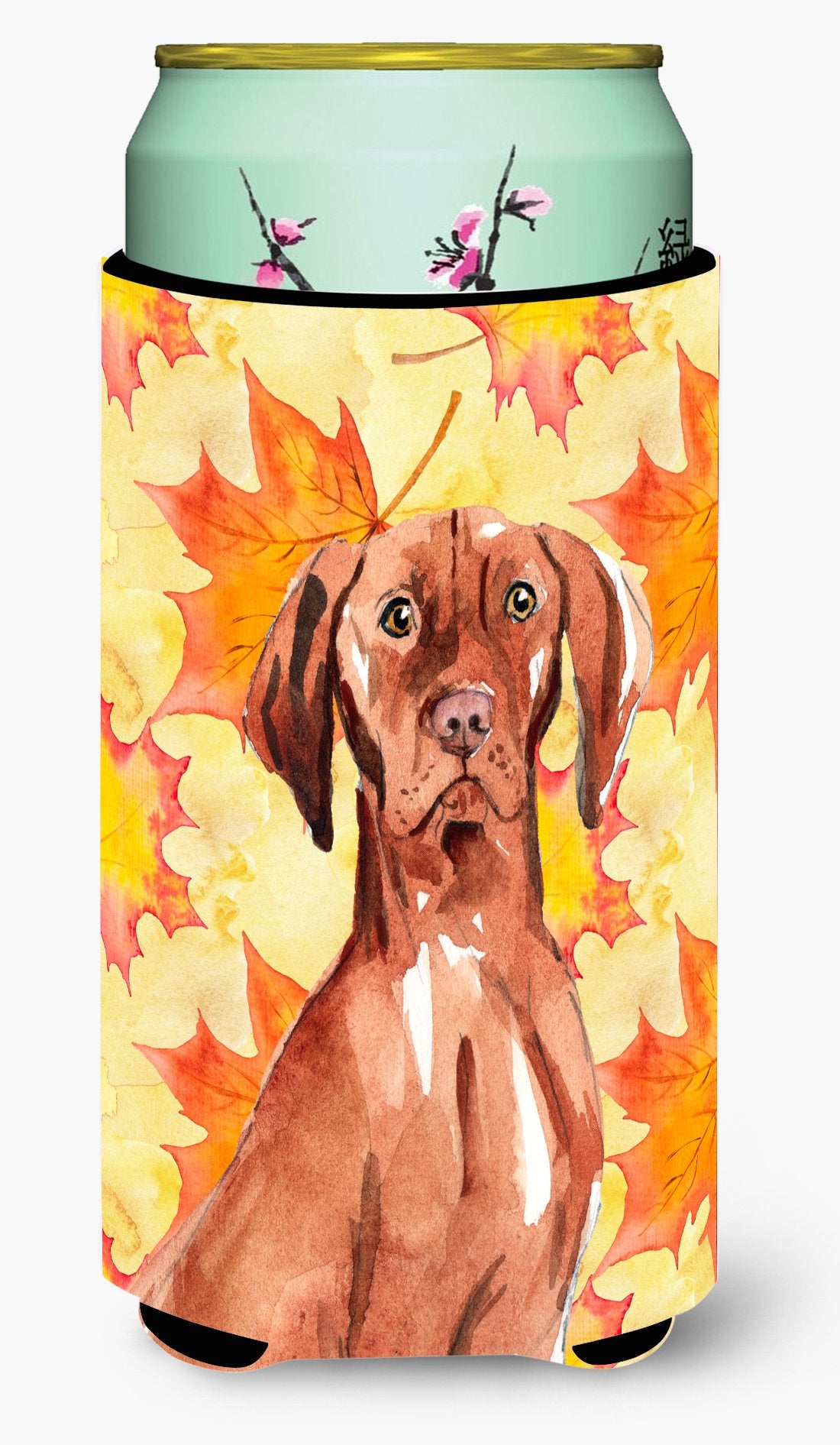 Fall Leaves Vizsla Tall Boy Beverage Insulator Hugger CK1840TBC by Caroline's Treasures