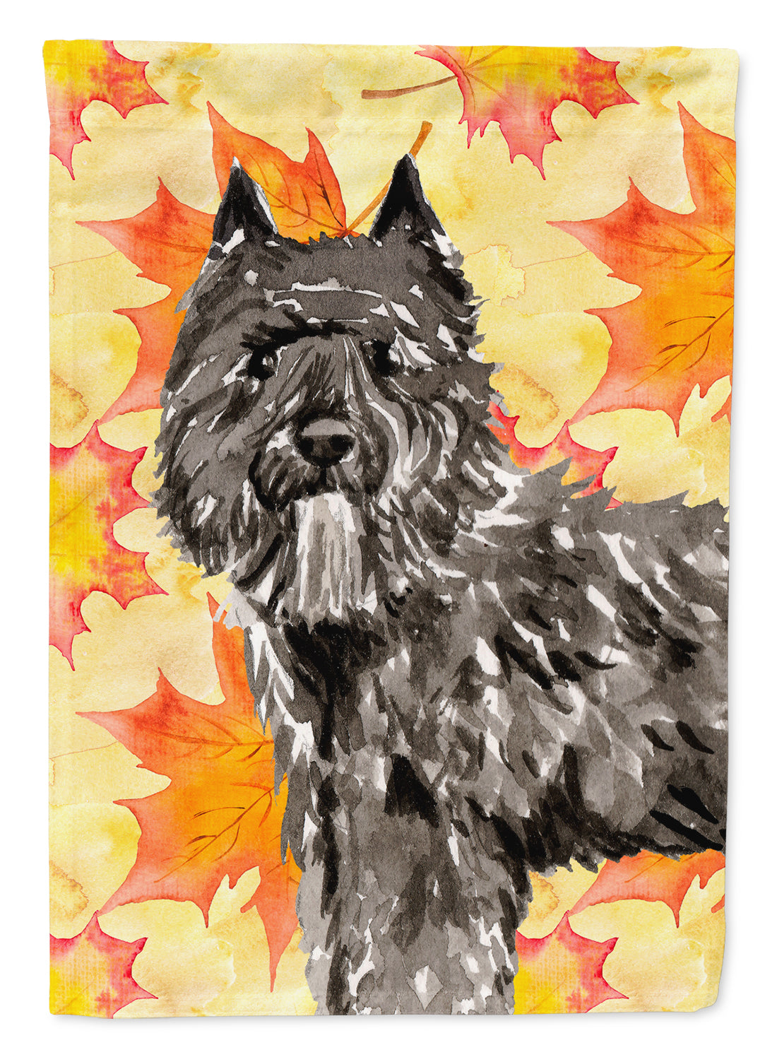 Fall Leaves Bouvier des Flandres Flag Garden Size CK1848GF  the-store.com.