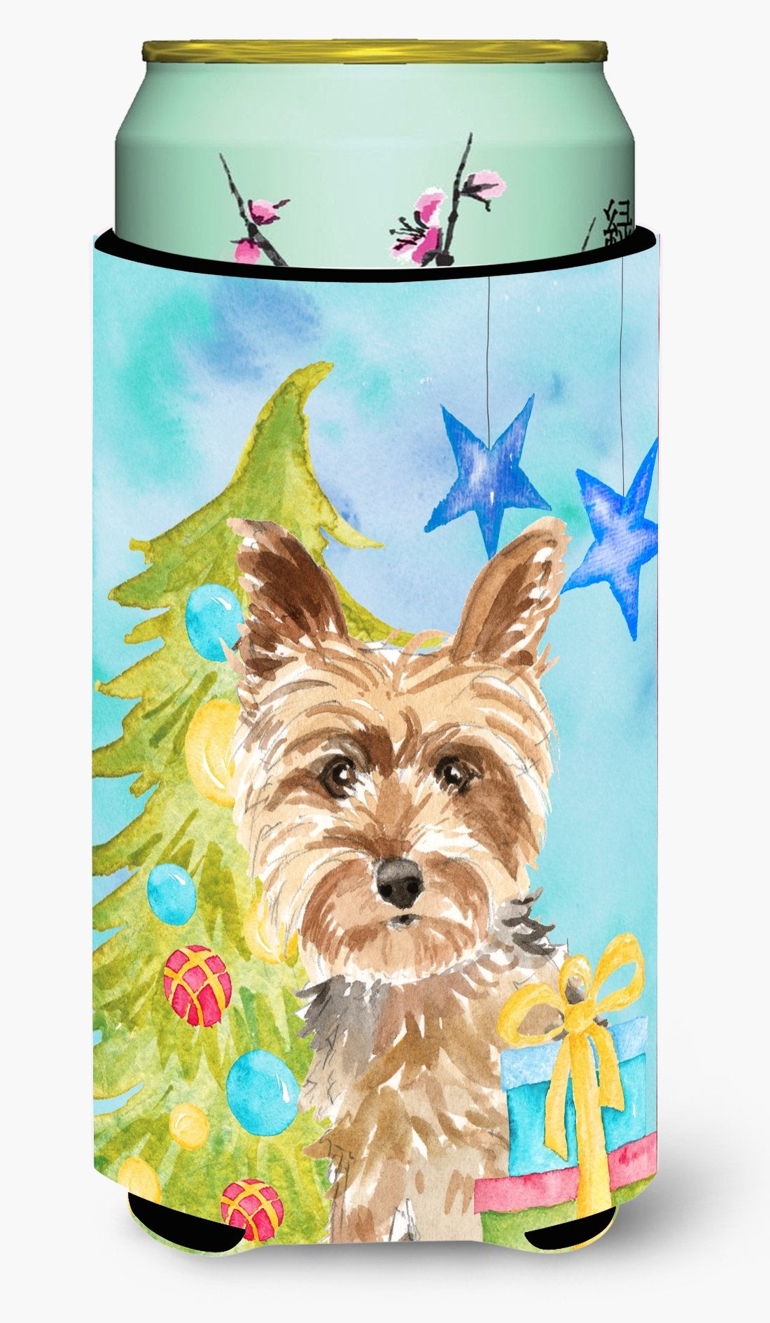 Christmas Tree Yorkie Yorkshire Terrier Tall Boy Beverage Insulator Hugger CK1854TBC by Caroline's Treasures