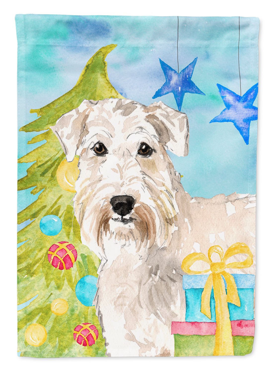 Christmas Tree Wheaten Terrier Flag Garden Size CK1857GF  the-store.com.