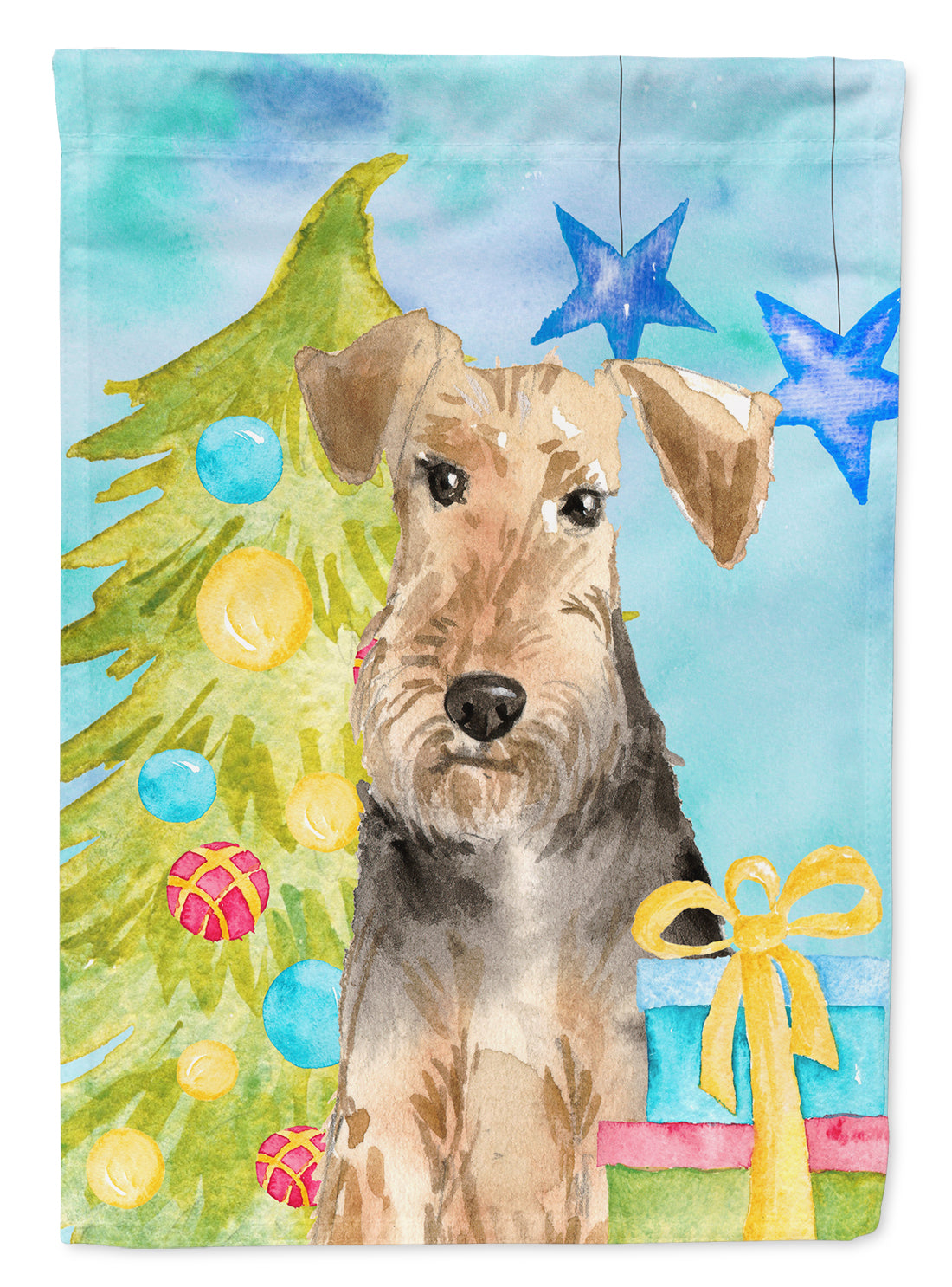 Christmas Tree Welsh Terrier Flag Garden Size CK1858GF  the-store.com.